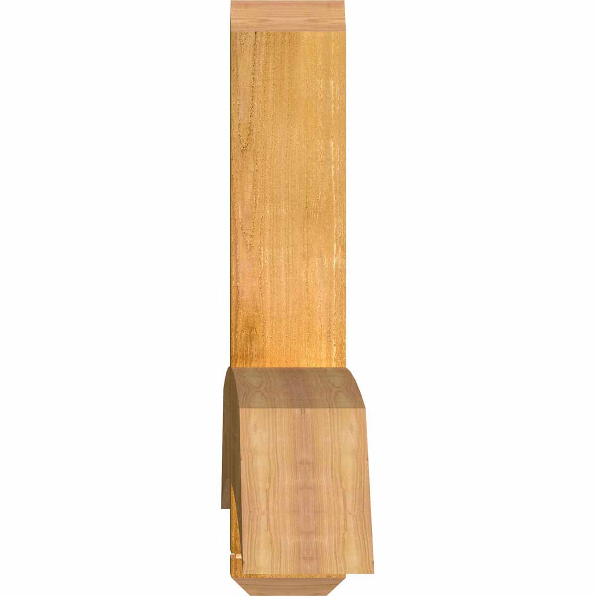 Ekena Millwork Bellingham Rough Sawn Timber Gable Bracket, Western Red Cedar, 96"W x 28"H x 6"D x 6"F, 7/12 Pitch GBW096X28X0606BEL00RWR - alternate 5